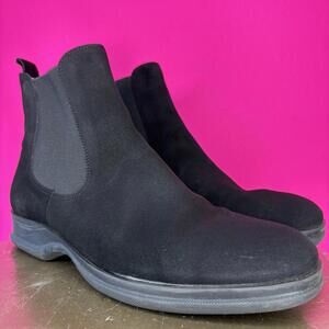 Talbots Black Suede Chelsea Boot US 8